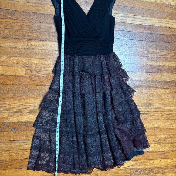 Vintage 1950 Lace and Velvet Holiday Prom Special Occasion Dress  Small - Picture 16 of 16